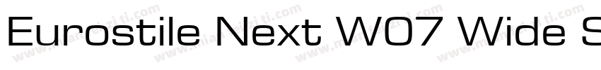 Eurostile Next W07 Wide SemiBd字体转换